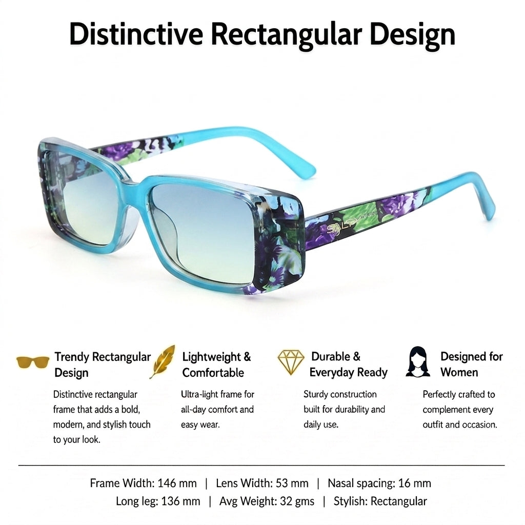 Solstice Mosaic Sunglasses - Blue