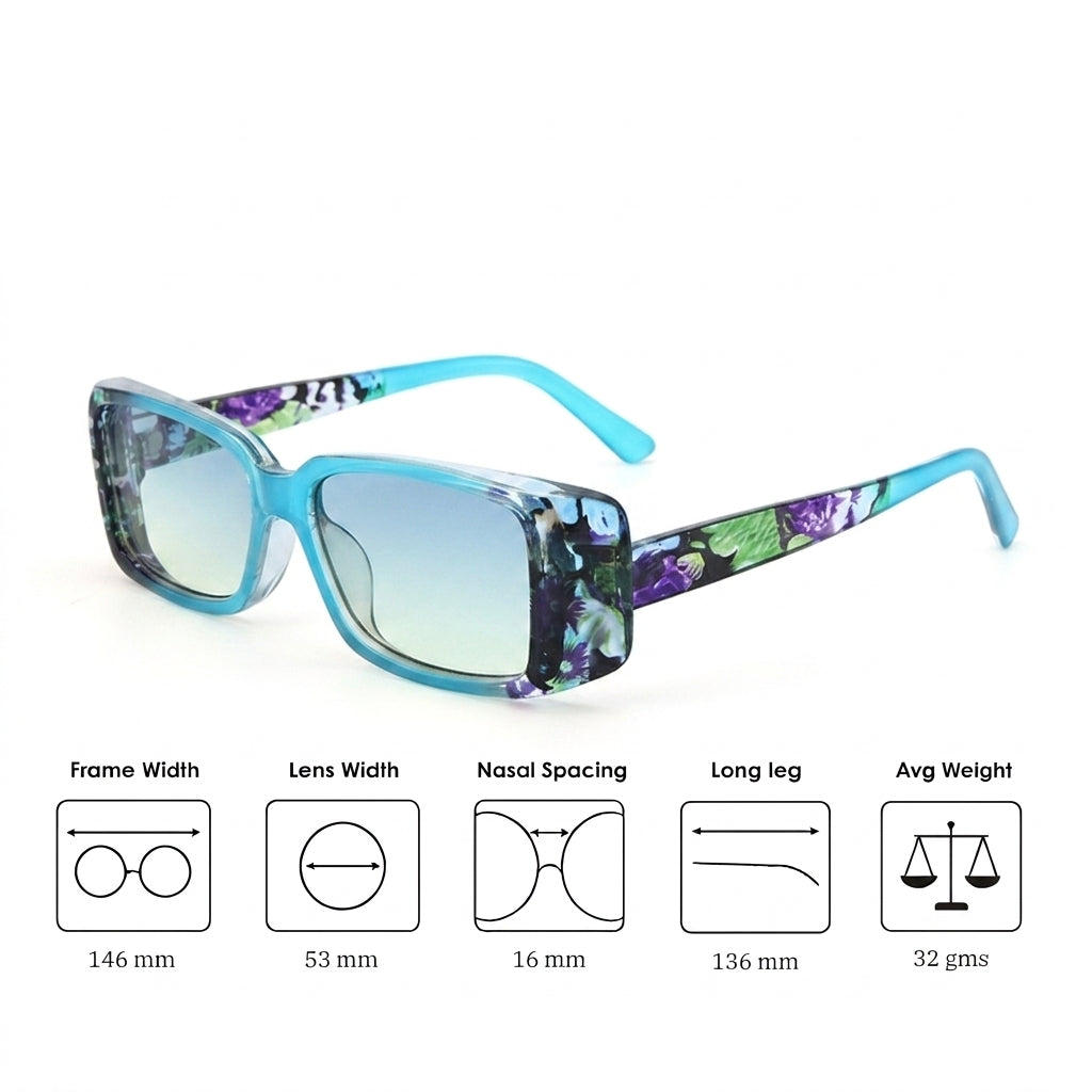 Solstice Mosaic Sunglasses - Blue