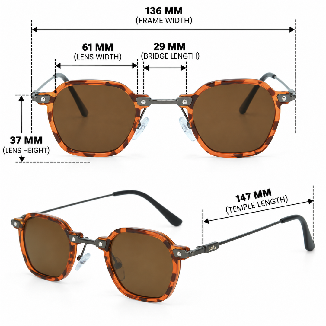 Classic Slim Edge Shades - Brown