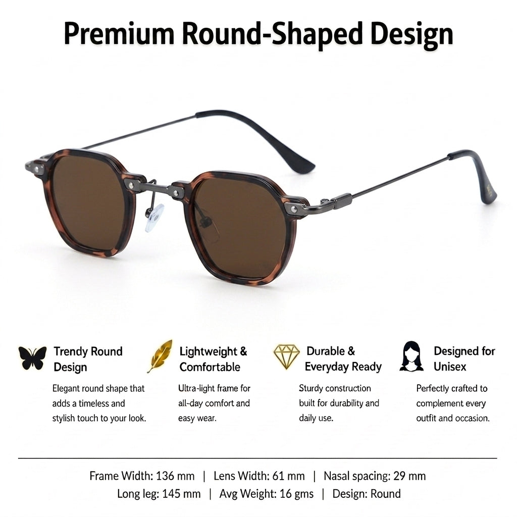 Classic Slim Edge Shades - Brown