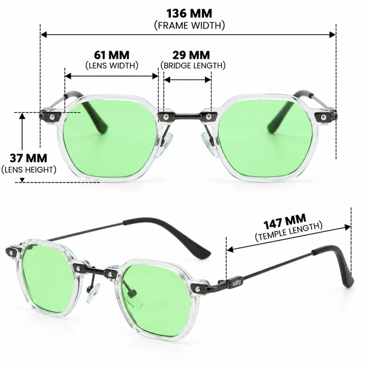 Classic Slim Edge Shades - Green