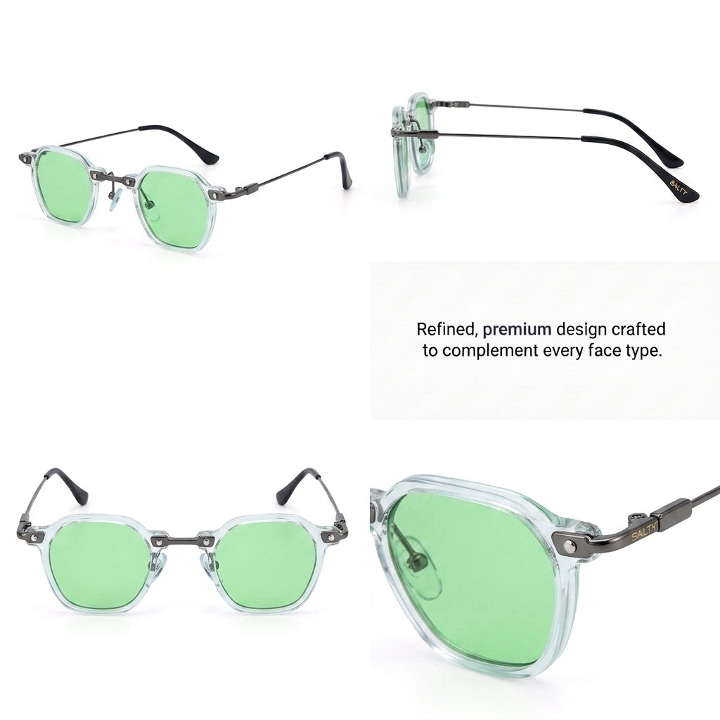 Classic Slim Edge Shades - Green