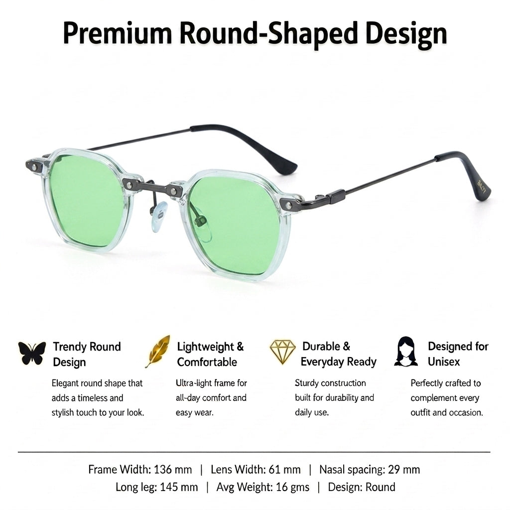 Classic Slim Edge Shades - Green