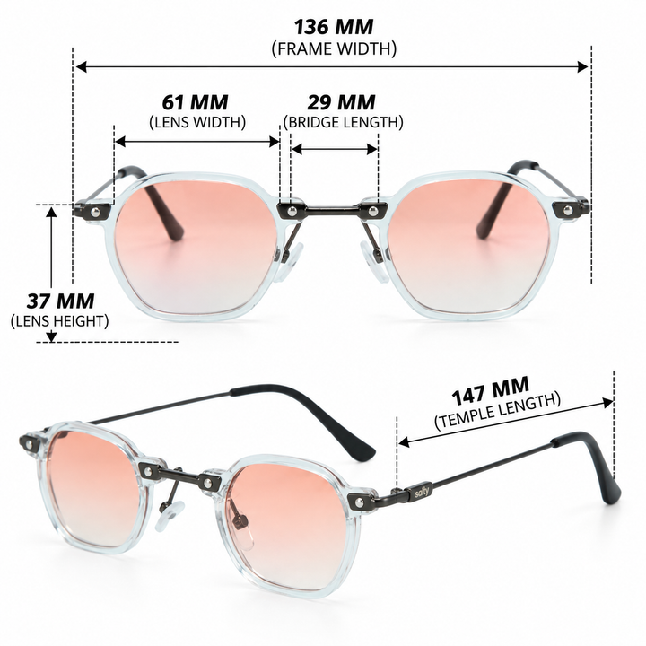 Classic Slim Edge Shades - Pink