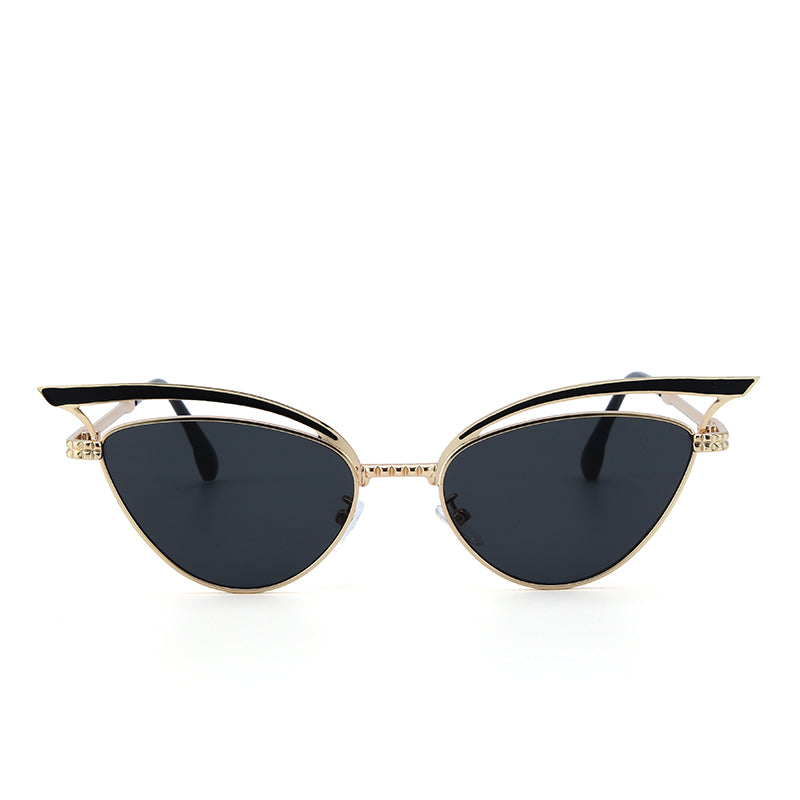 Luxe Arc Cat-Eye Shades – Black | Salty