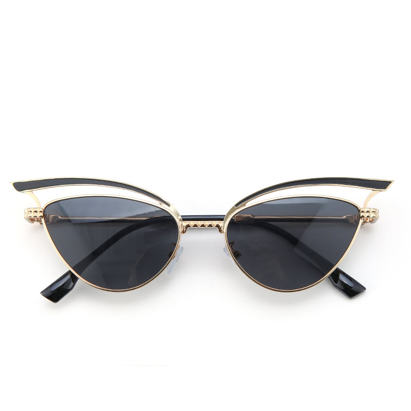Luxe Arc Cat-Eye Shades – Black | Salty