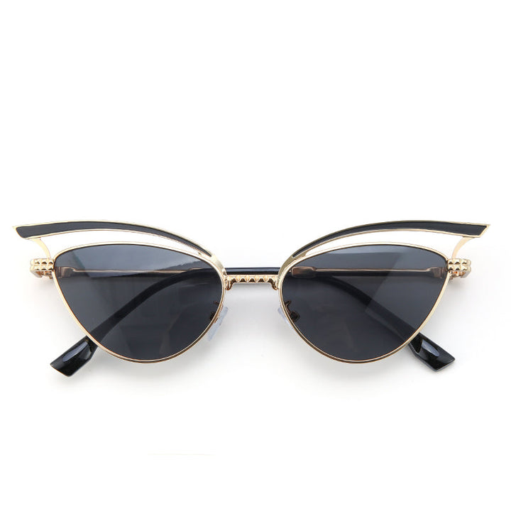 Luxe Arc Cat-Eye Shades – Black | Salty