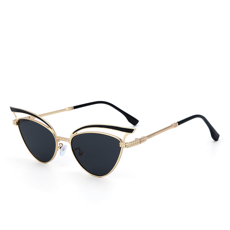 Luxe Arc Cat-Eye Shades – Black | Salty