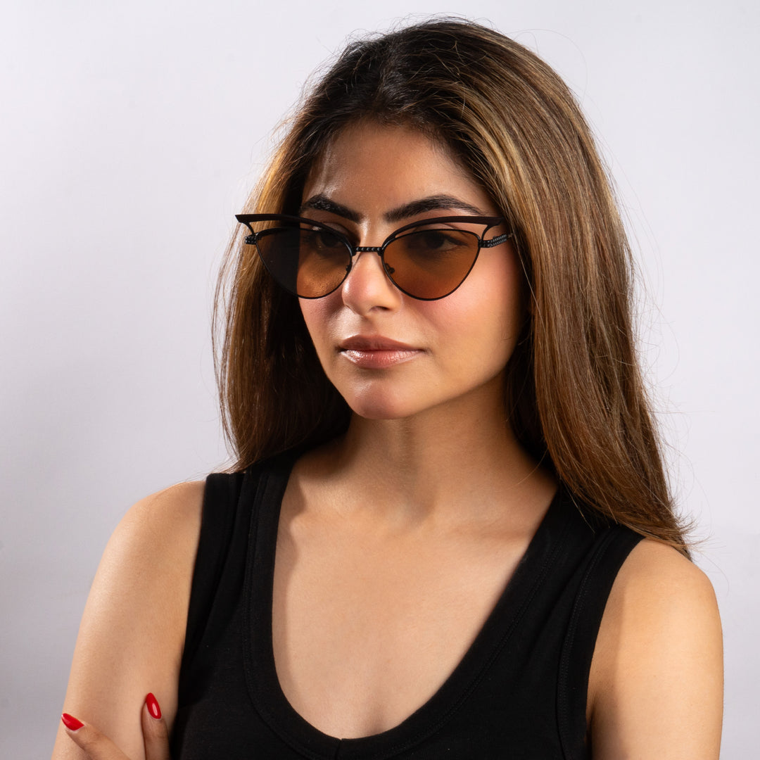 Luxe Arc Cat-Eye Shades – Brown | Salty