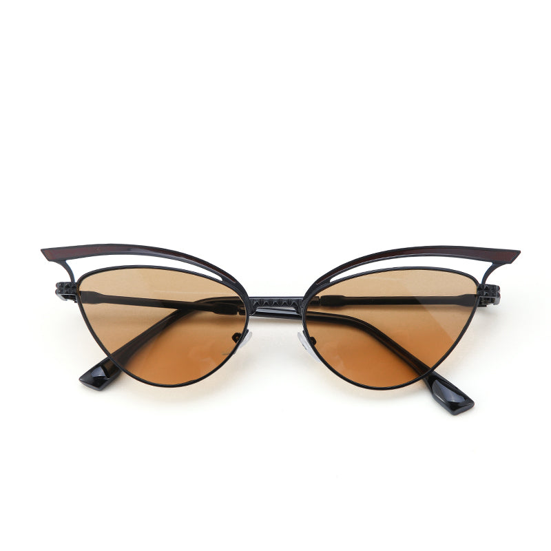 Luxe Arc Cat-Eye Shades – Brown | Salty