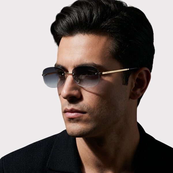 Aero Rimless Edge Shades - Smoke