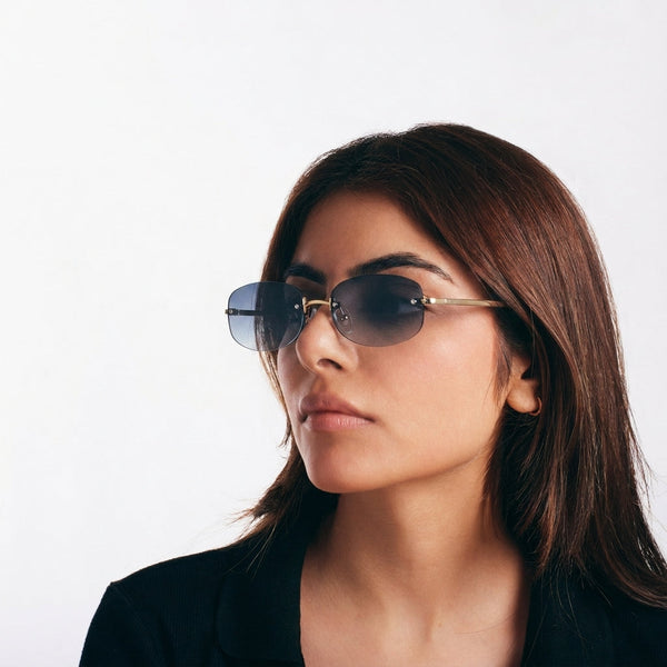 Aero Rimless Edge Shades - Smoke