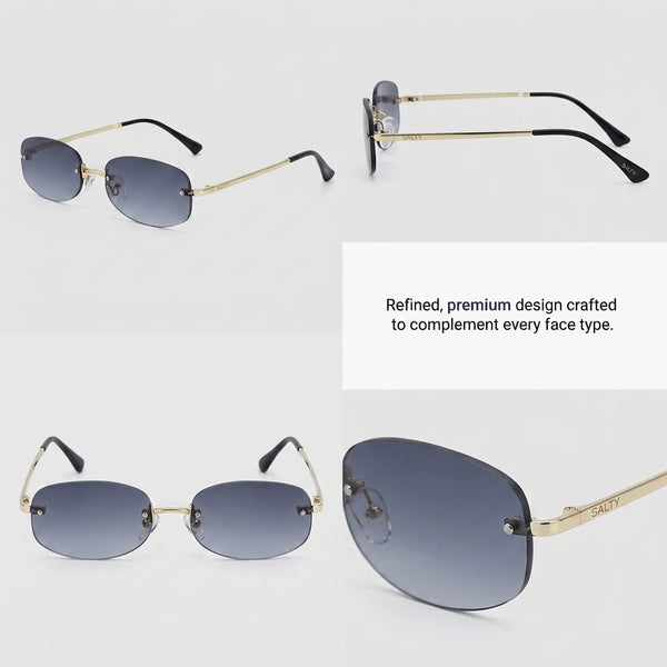 Aero Rimless Edge Shades - Smoke