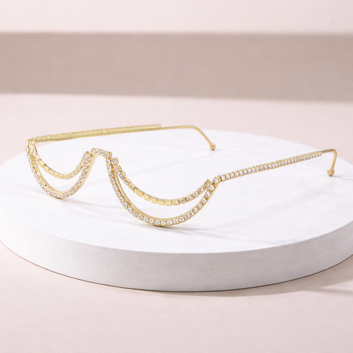 Royal Drape Chain Shades – Gold | Salty