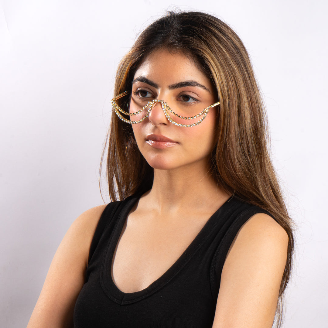 Royal Drape Chain Shades – Gold