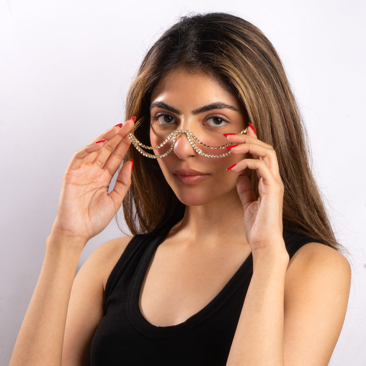 Royal Drape Chain Shades – Gold