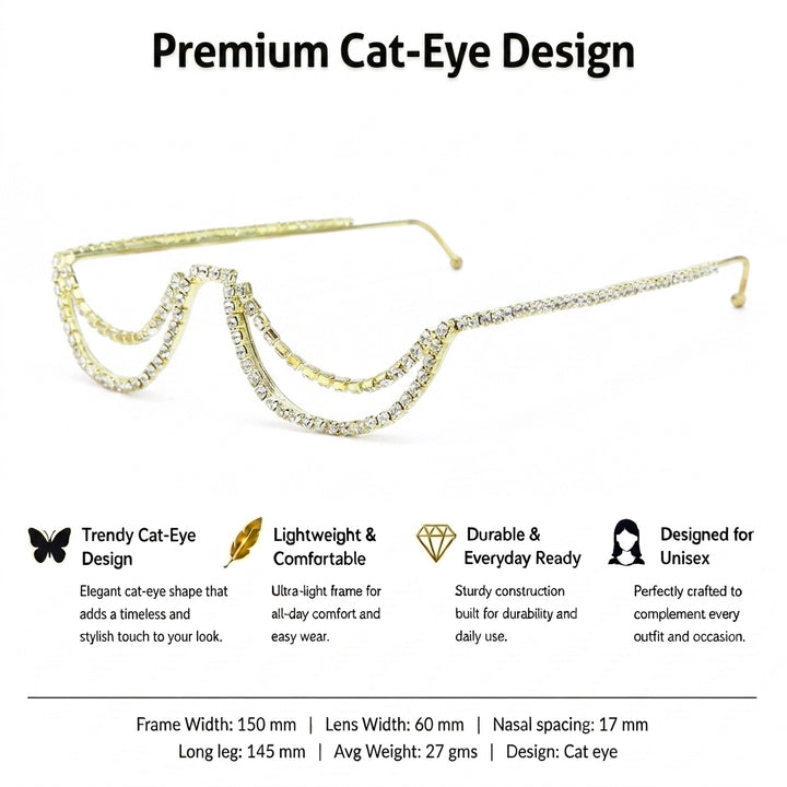 Royal Drape Chain Shades – Gold