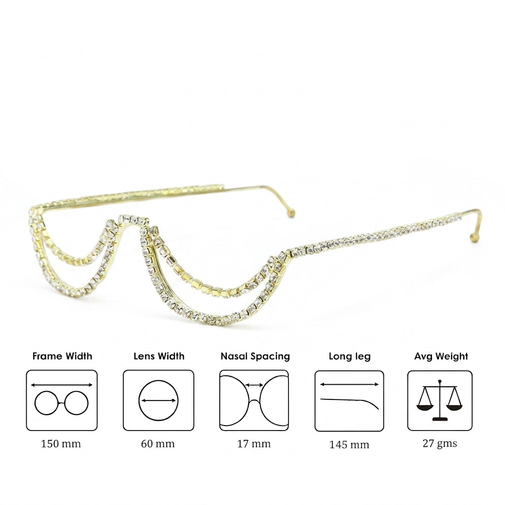 Royal Drape Chain Shades – Gold