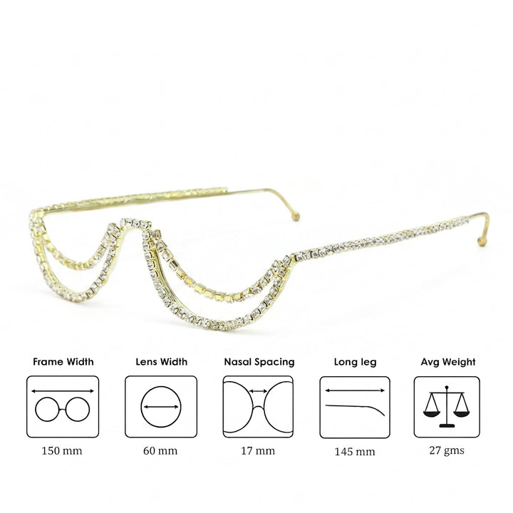 Royal Drape Chain Shades – Gold