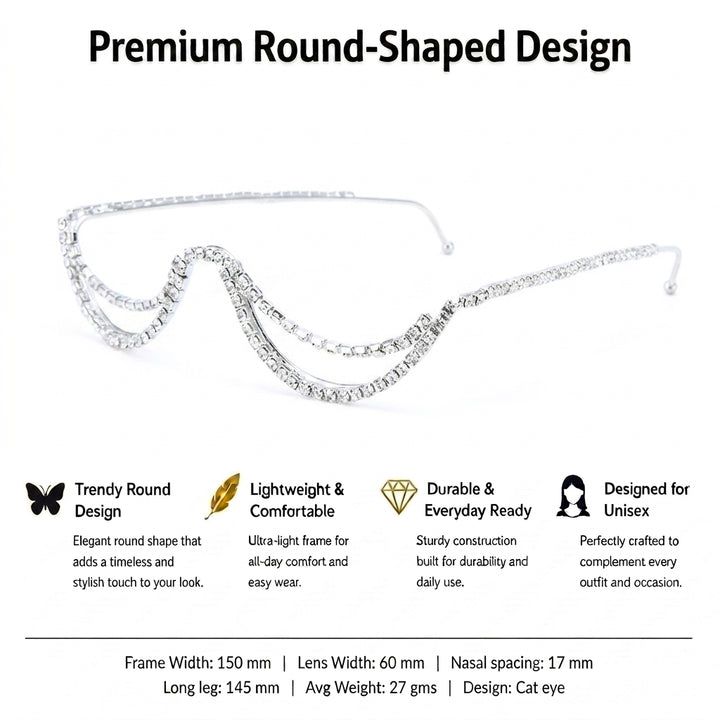 Silver Drape Chain Shades