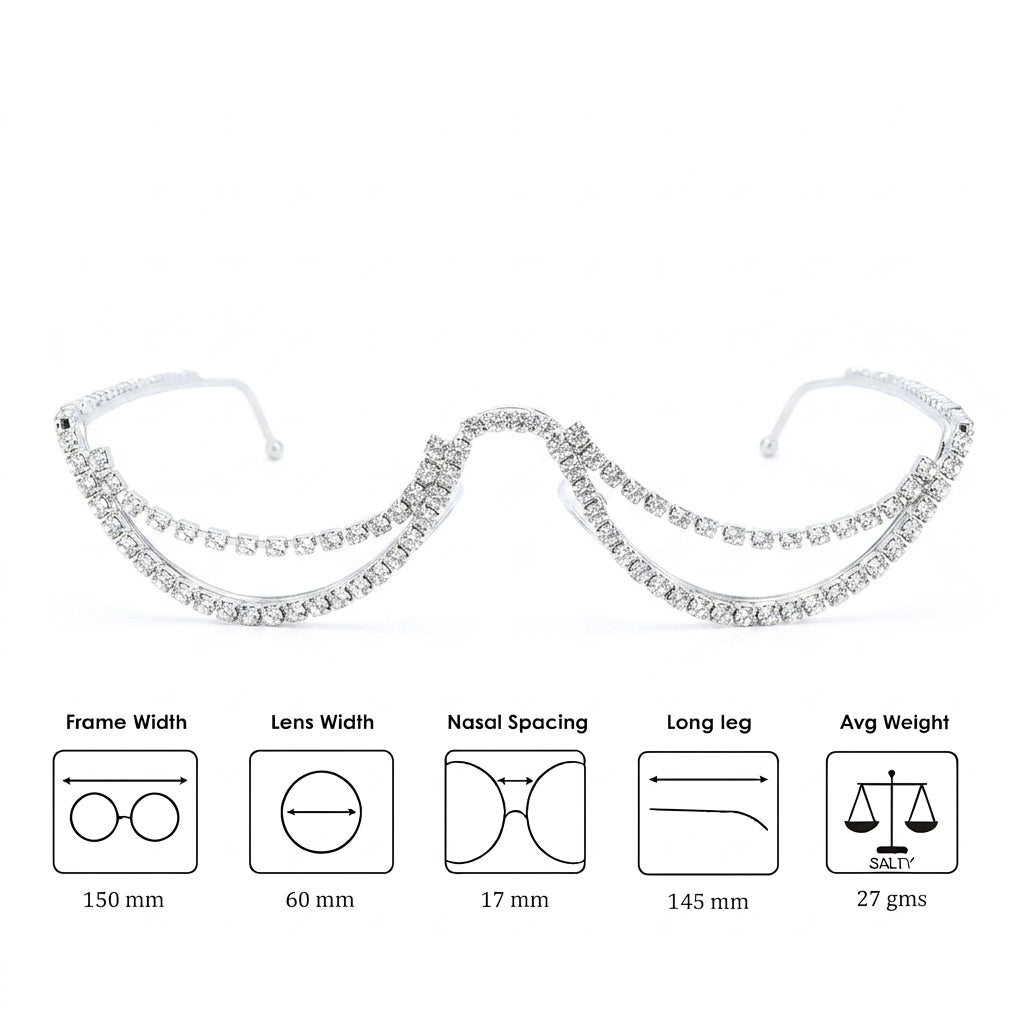 Silver Drape Chain Shades
