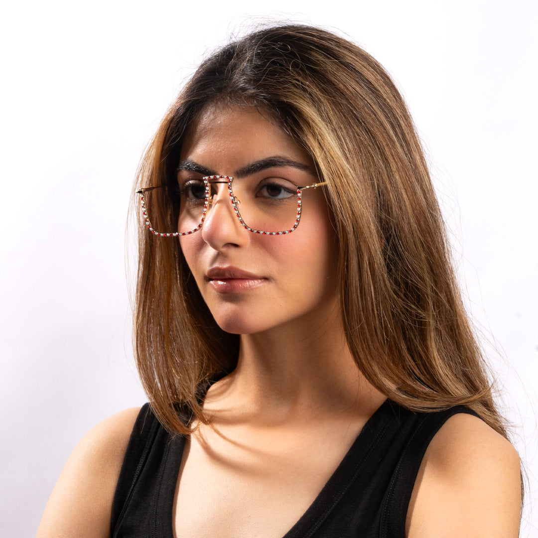 Ruby Drape Chain Shades