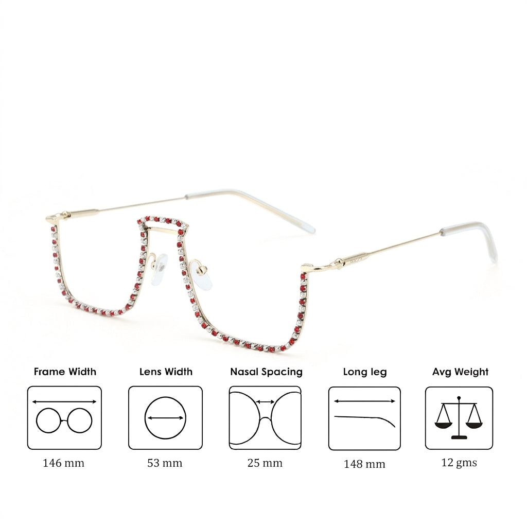 Ruby Drape Chain Shades