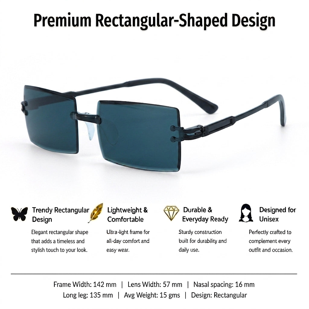 AeroBlock Square Shades - Black