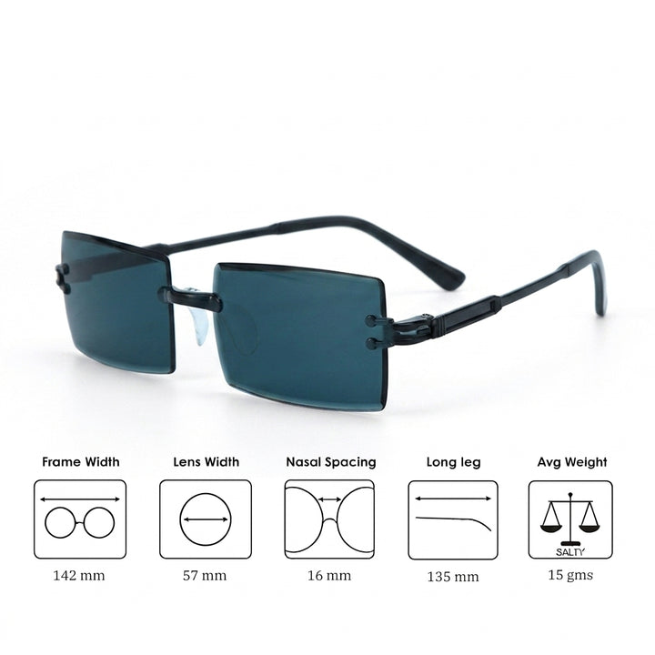 AeroBlock Square Shades - Black