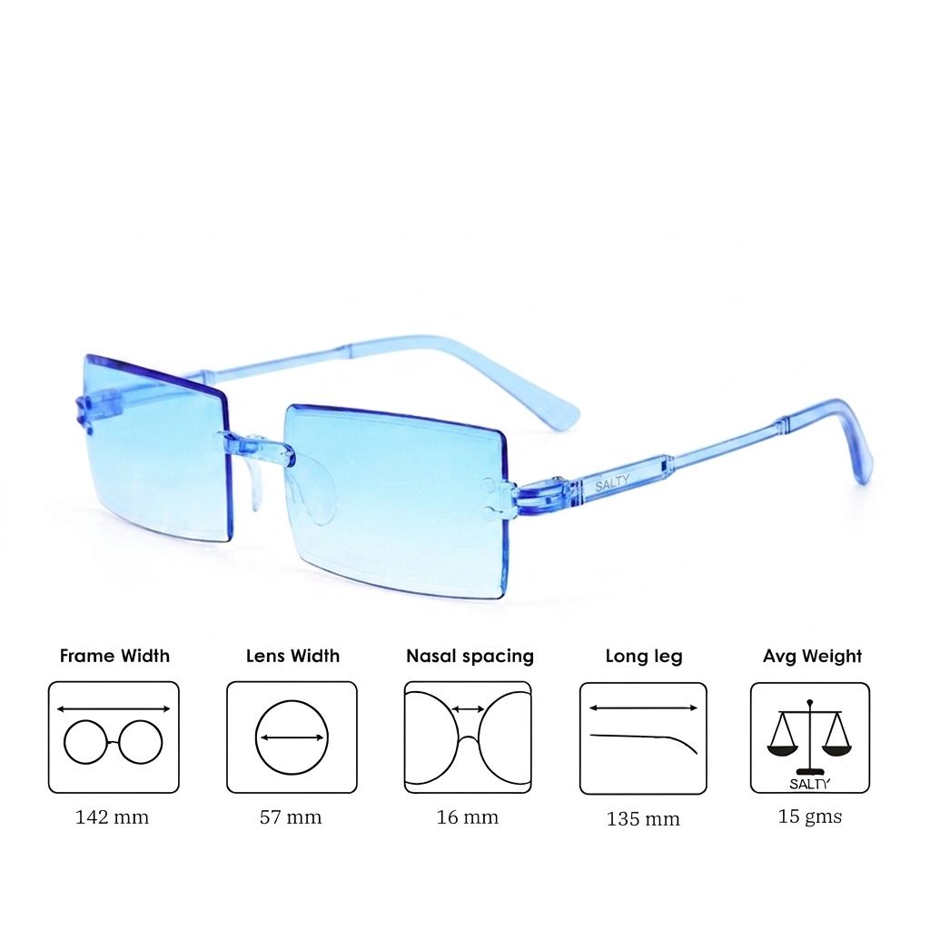 AeroBlock Square Shades - Blue