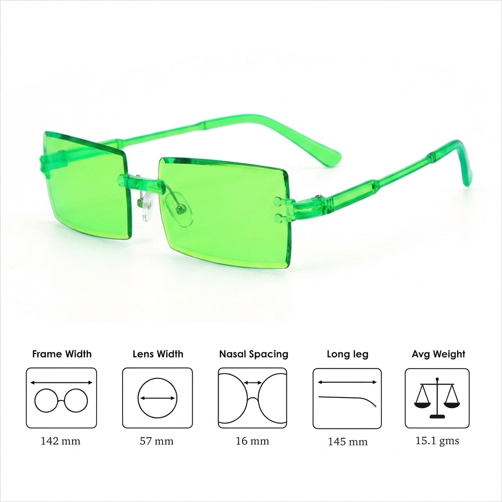AeroBlock Square Shades - Green