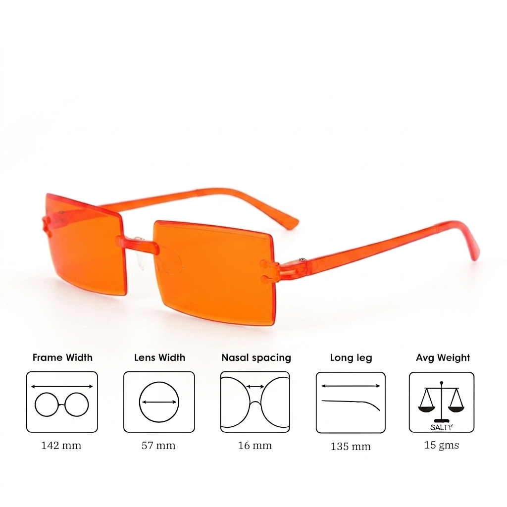AeroBlock Square Shades - Orange
