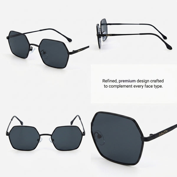 Stealth Hex Edge Shades – Black