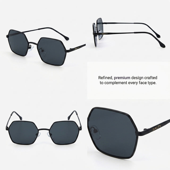 Stealth Hex Edge Shades – Black