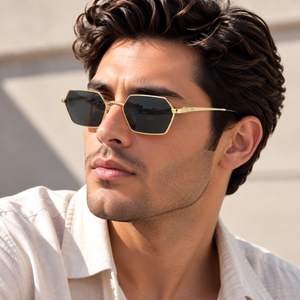 Goldline Hex Edge Shades – Black