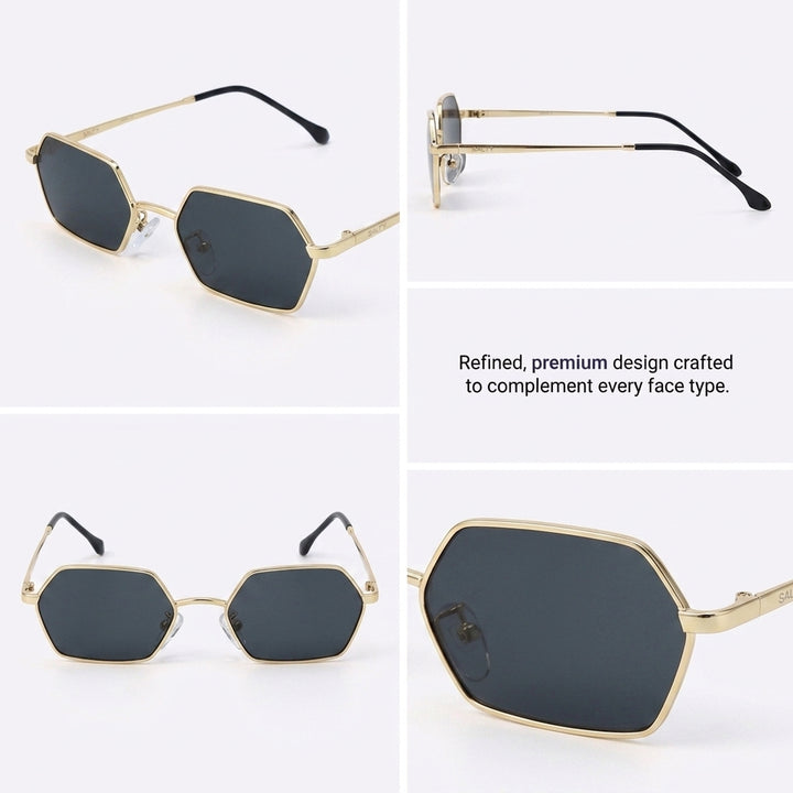 Goldline Hex Edge Shades – Black