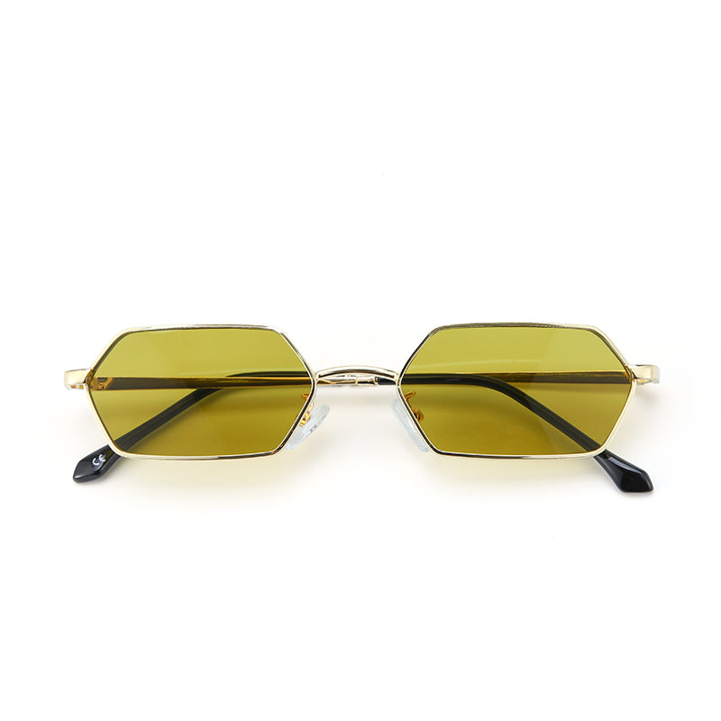 Amberline Hex Edge Shades – Gold | Salty