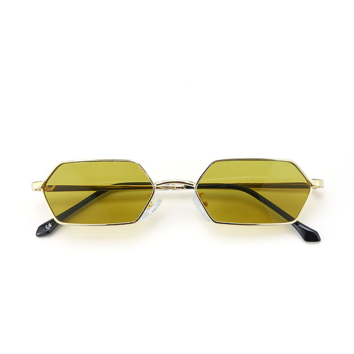 Amberline Hex Edge Shades – Gold | Salty