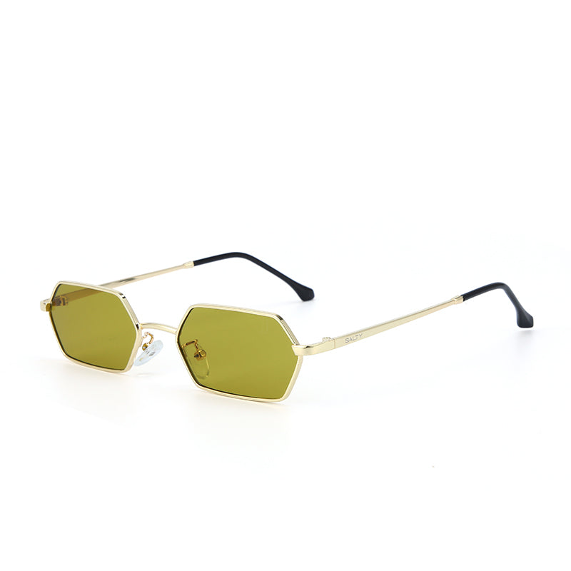 Amberline Hex Edge Shades – Gold | Salty