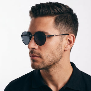 Classic Round Edge Shades – Black | Salty