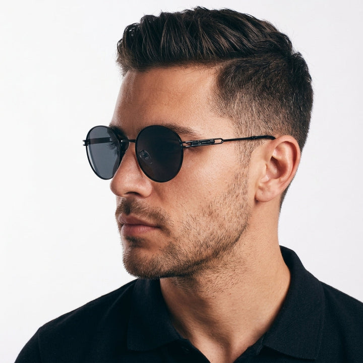 Classic Round Edge Shades – Black | Salty