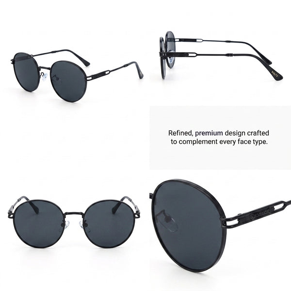 Classic Round Edge Shades – Black