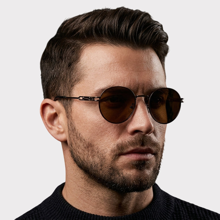 Classic Round Edge Shades – Brown