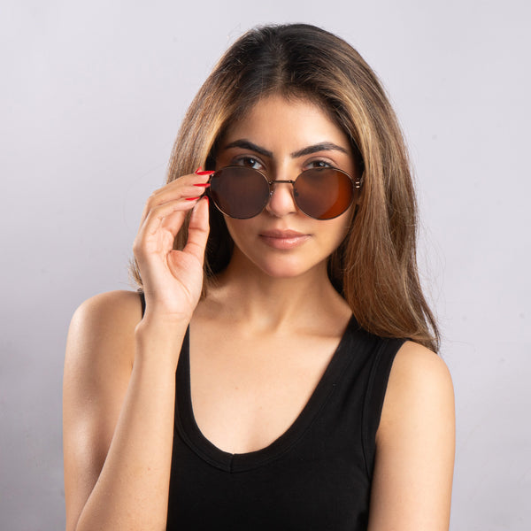 Classic Round Edge Shades – Brown