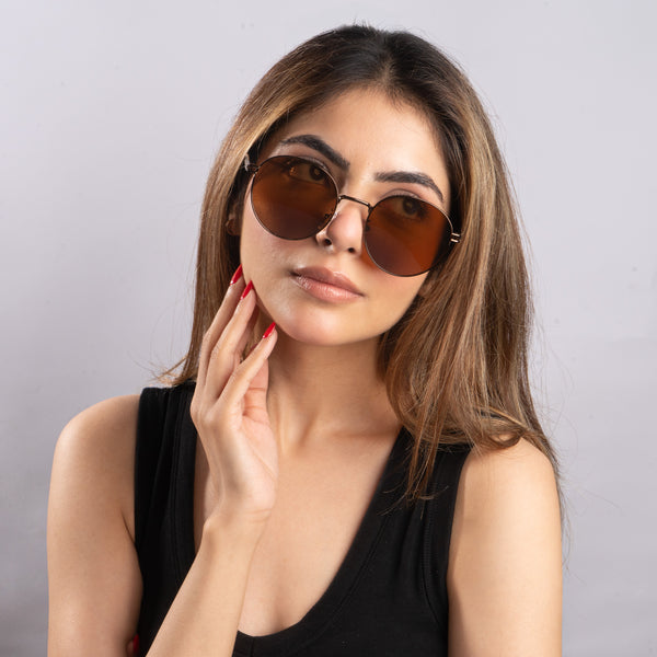 Classic Round Edge Shades – Brown