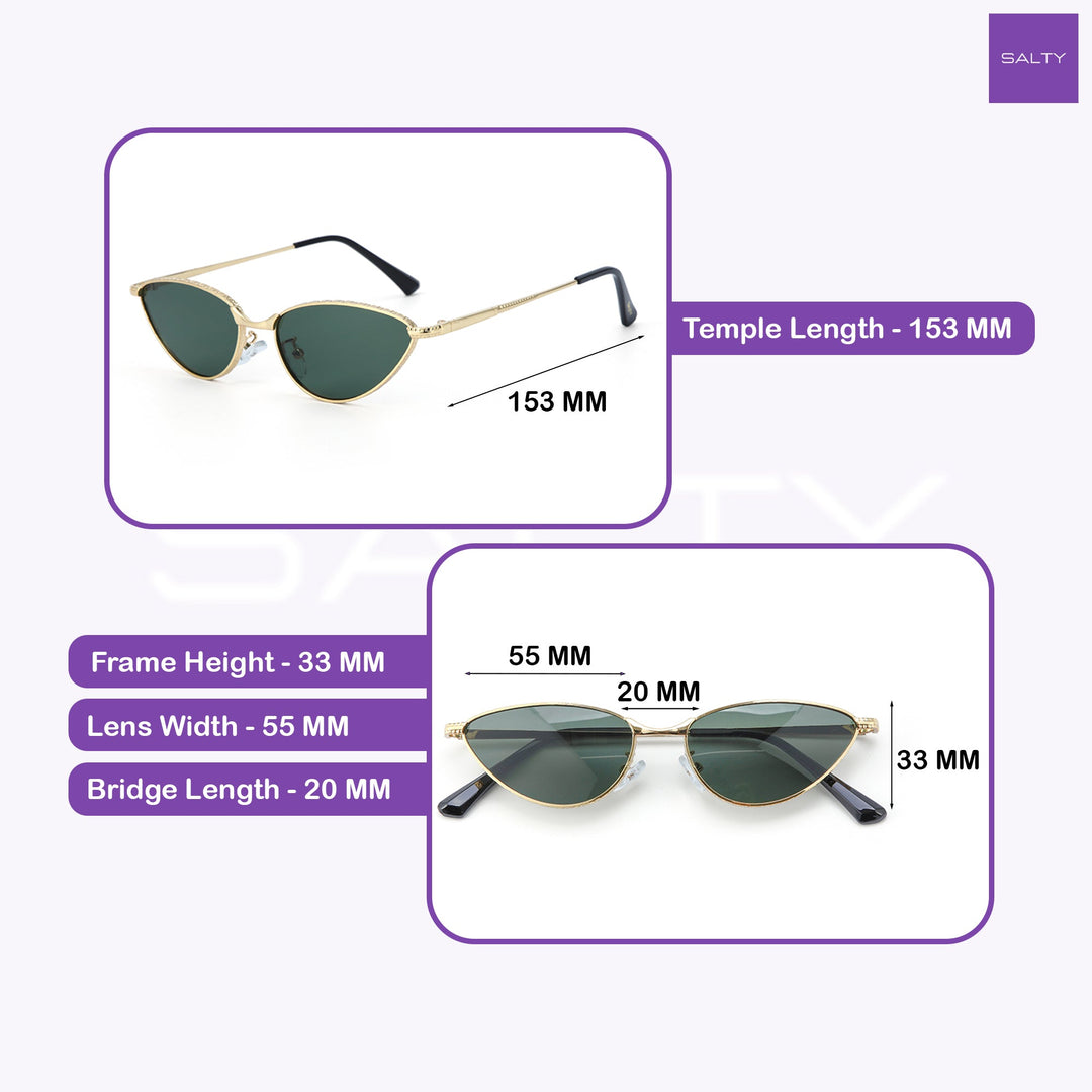 Heritage Clubmaster Shades – Green Gold | Salty