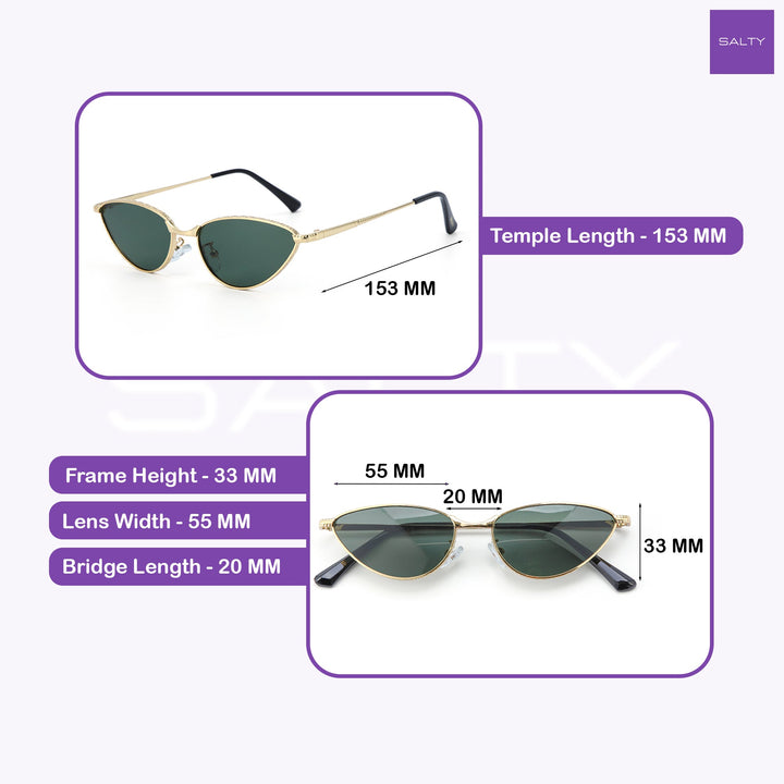 Heritage Clubmaster Shades – Green Gold | Salty