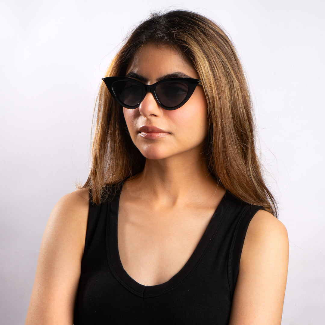 Fierce Cat-Eye Shades – Black | Salty