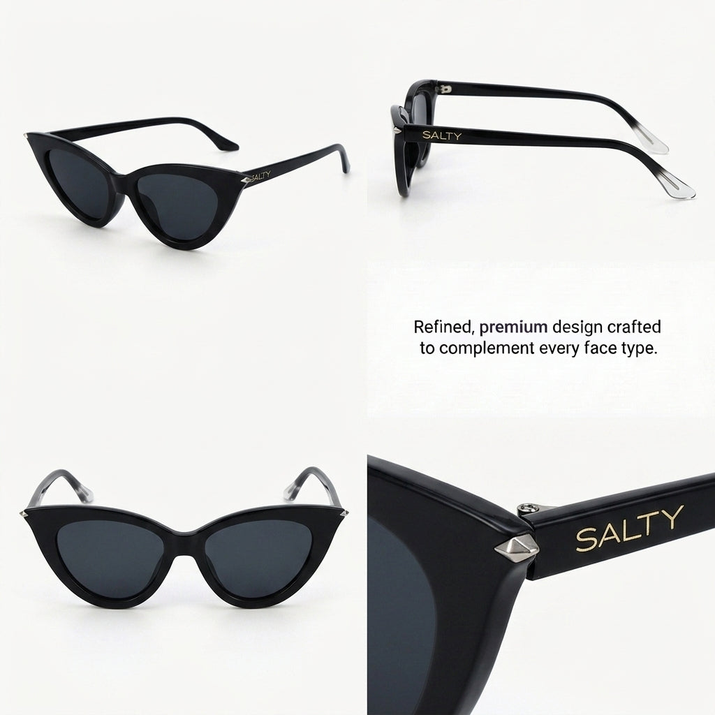 Fierce Cat-Eye Shades – Black
