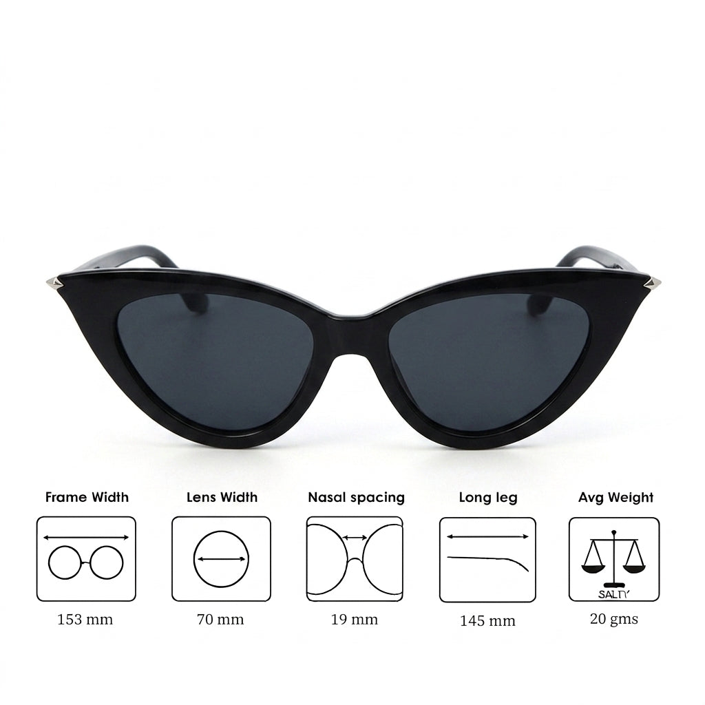 Fierce Cat-Eye Shades – Black